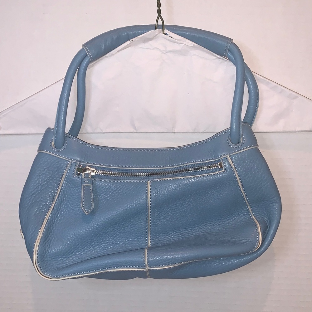 Cole Haan Light Tiffany Blue Leather Shoulder Bag LIKE NEW condition